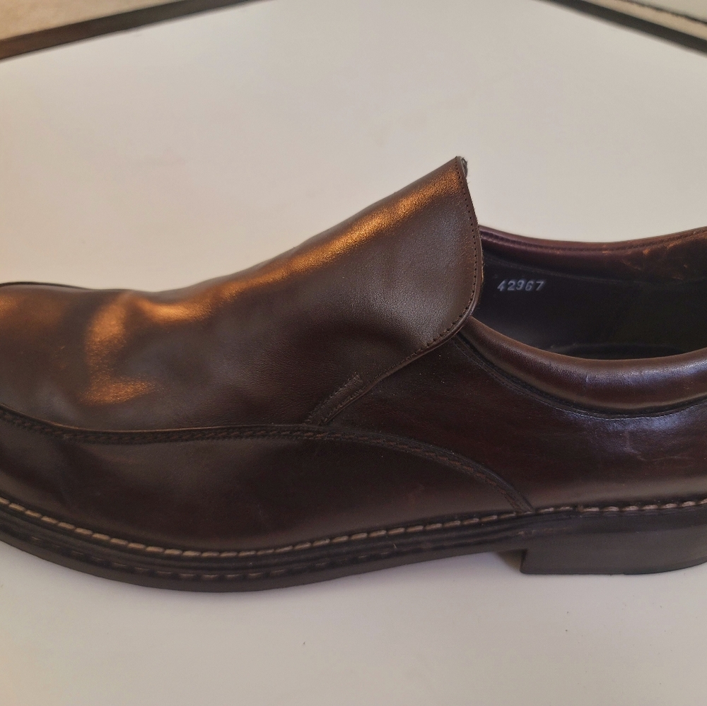 Genuine leather brown shoes for men.  Size 13 medium